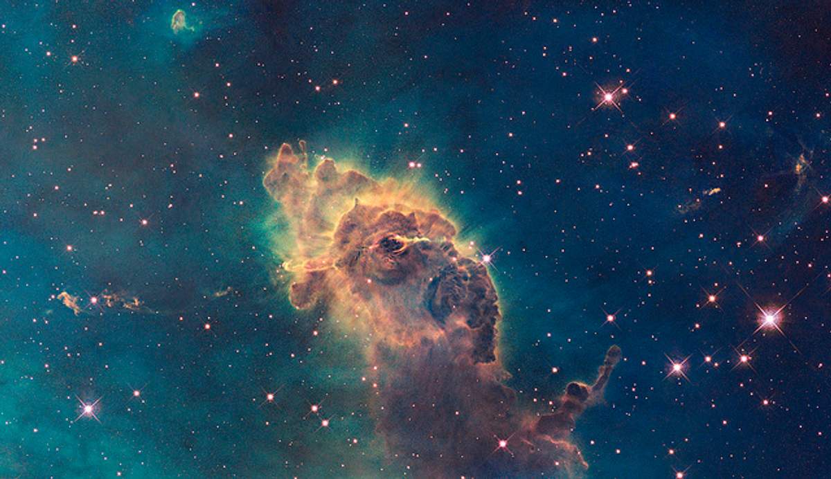 NASA Hubble:Ein Kissen aus Gas im Carina-Nebel