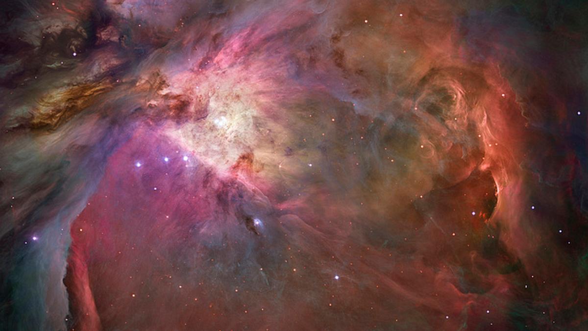 Tausende Sterne bilden sich in dieser Wolke aus Gas und Staub des Orion-Nebels