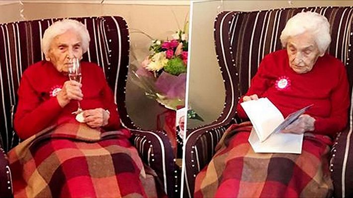 Die 105-jährige Brenda Osborne - Foto: Facebook / Unilad