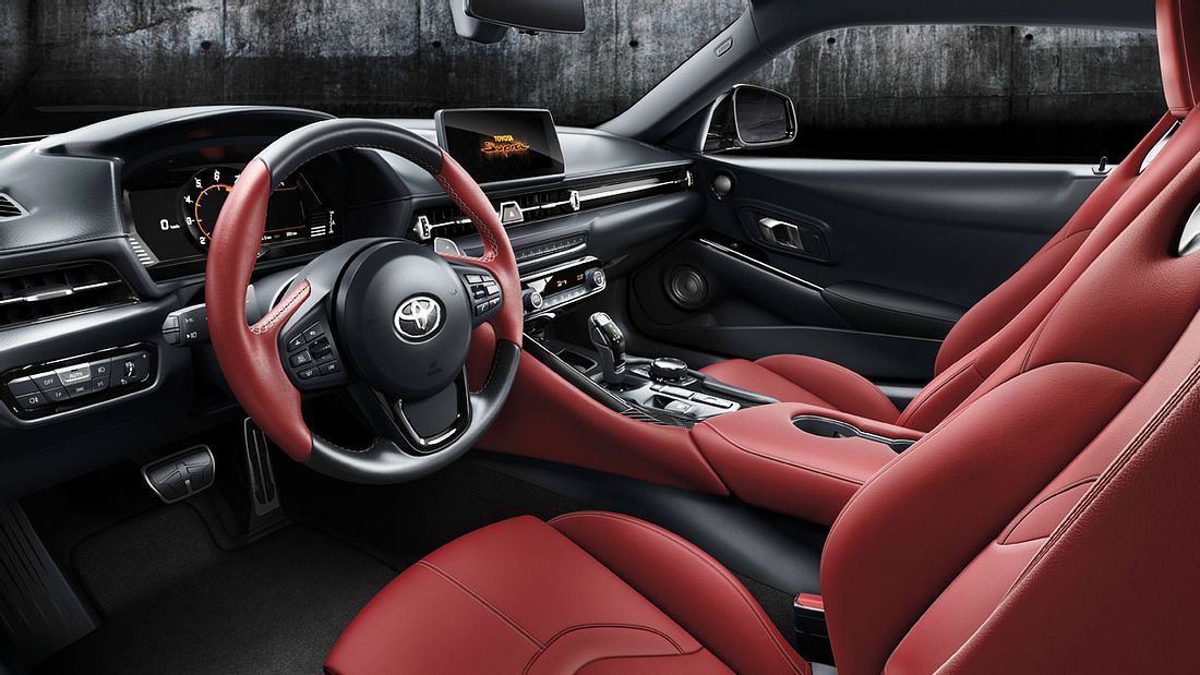 Das Cockpit des neuen Toyota GR Supra Das Cockpit des neue Toyota GR Supra