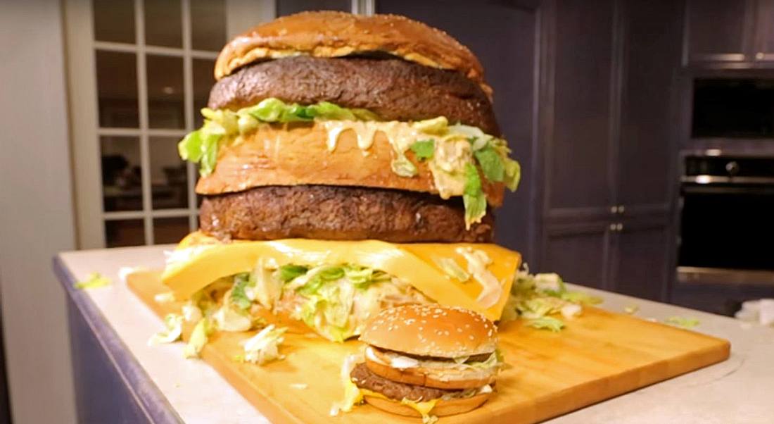 Dieser Big Mac wiegt sagenhafte 45 Kilogramm