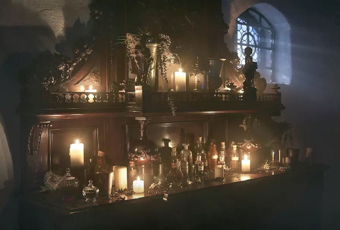 Ein Bild des Schloss von Graf Dracula in Transsilvanien