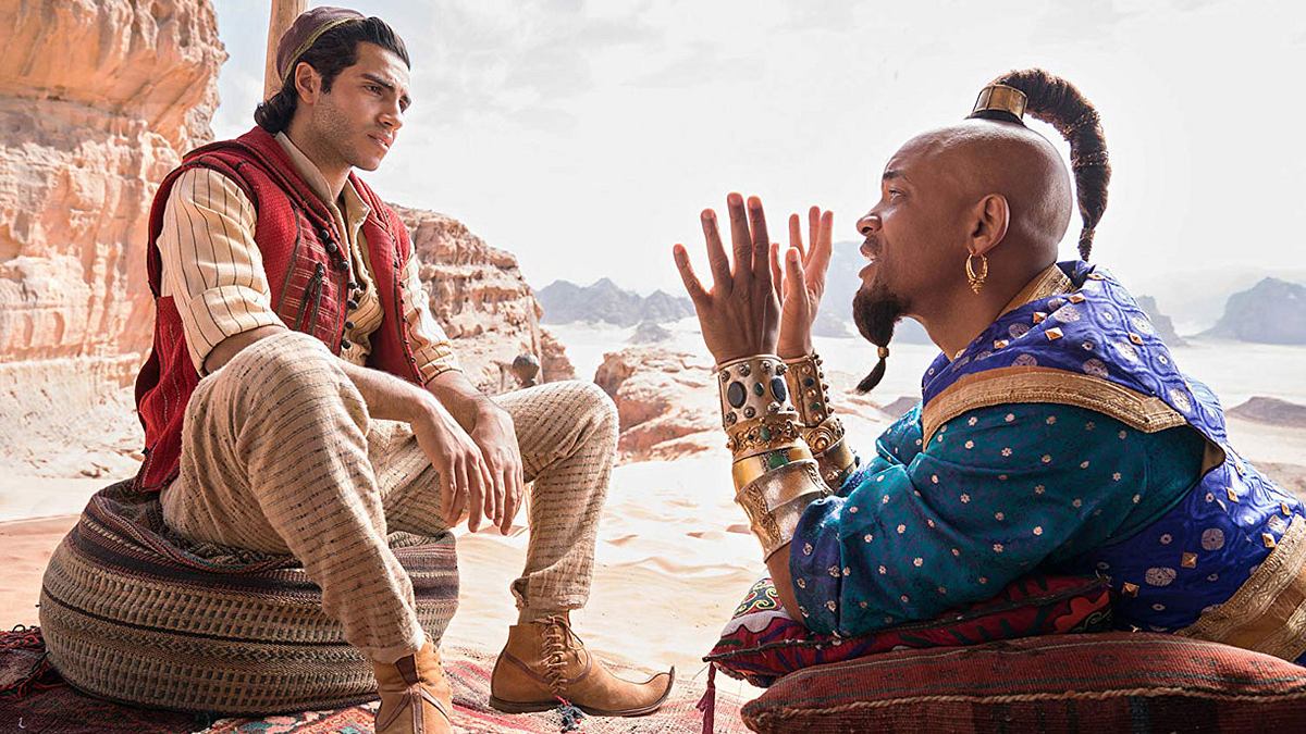 Mena Massoud und Will Smith in Aladdin