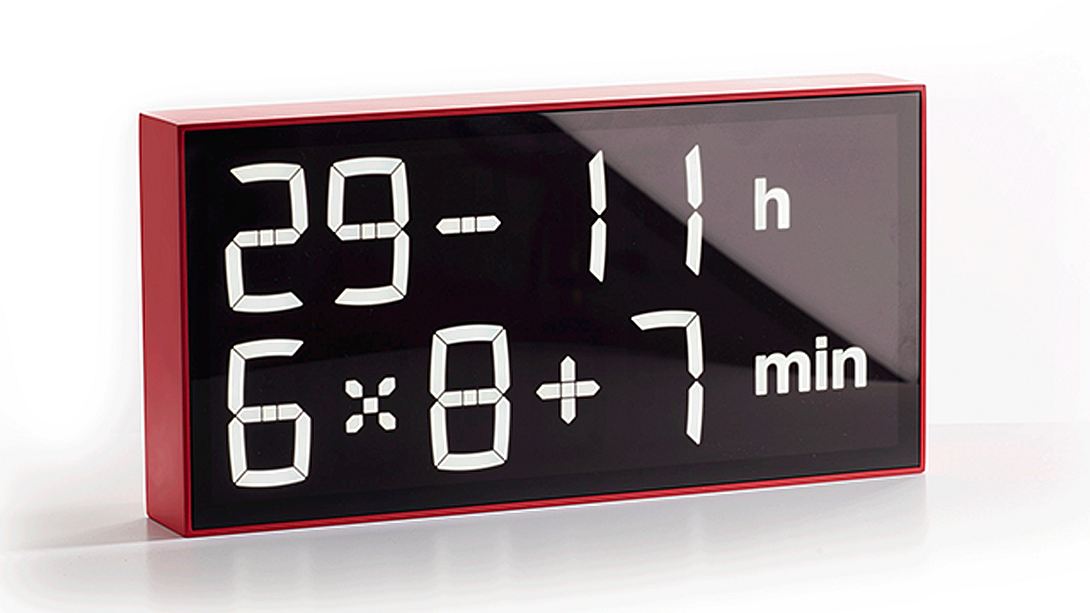 Albert Clock: Diese Uhr zwingt dich, Matheaufgaben zu lösen, damit du die Uhrzeit erfährst - Foto: Axel Schindlbeck 