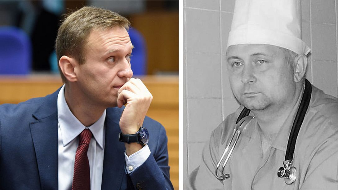 Alexej Nawalny und Sergej Maximishin - Foto: Getty Images / Frederick Florin / Omsk Ministry of Health (Collage Männersache)