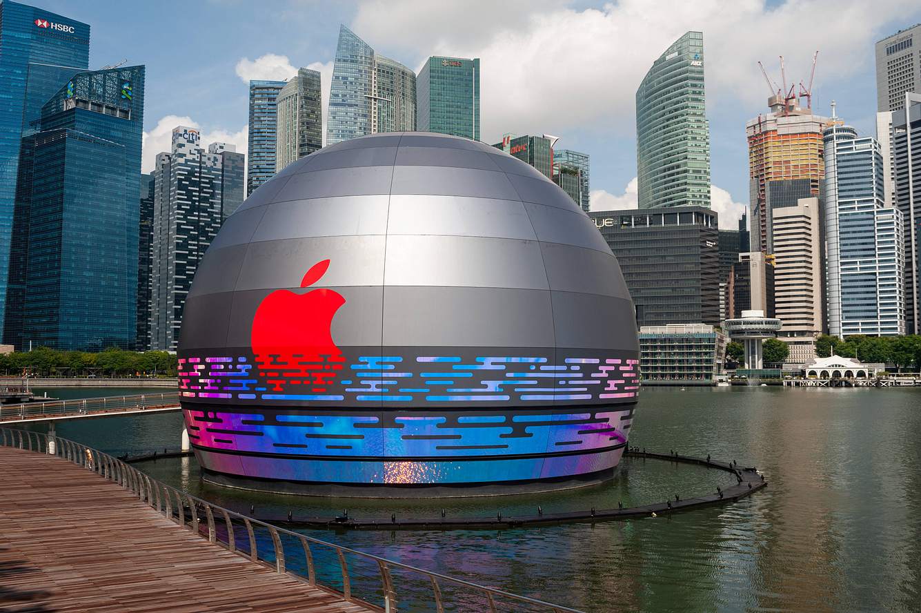 Apple öffnet ersten schwimmenden Store Apple Store in Singapur
