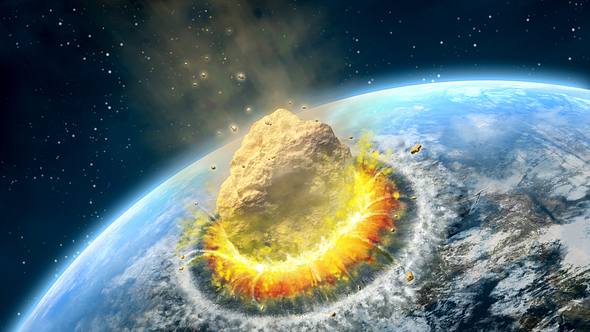 Asteroid kollidiert mit der Erde - Foto: iStock / Andreus