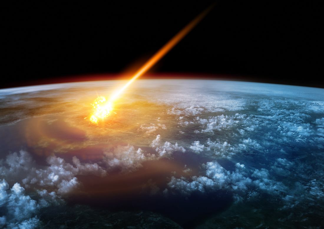 Asteroid trifft die Erde Asteroid trifft die Erde