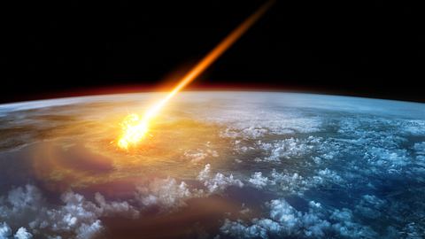 Asteroid trifft die Erde - Foto: iStock / solarseven