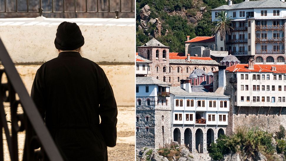 Mönch, Kloster auf Berg Athos - Foto: iStock/cruphoto, iStock/Joaquin Ossorio-Castillo
