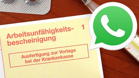 Attest per Whatsapp - Foto: iStock / PeJo29 / Whatsapp (Collage Männersache)