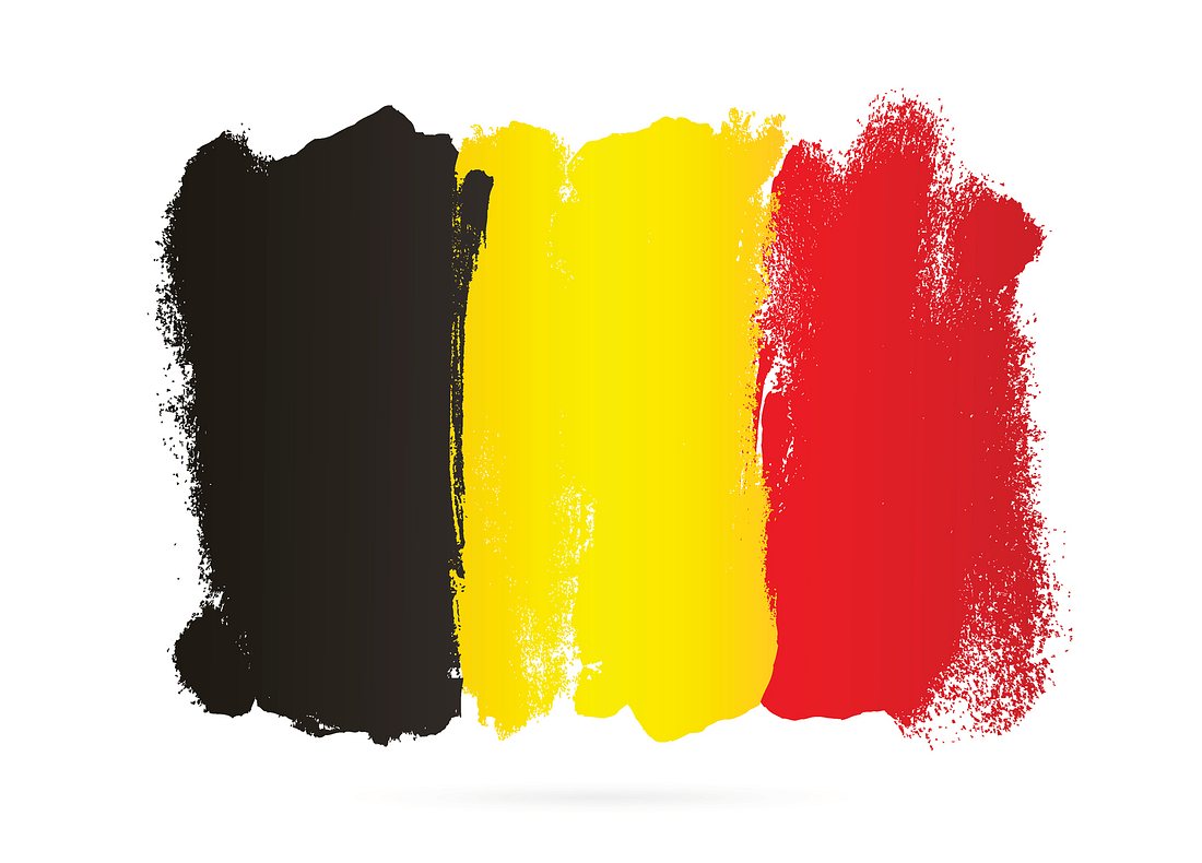 Ausgangssperre: Polizei sorgt in Belgien für Einhaltung Illustrierte Flagge von Belgien