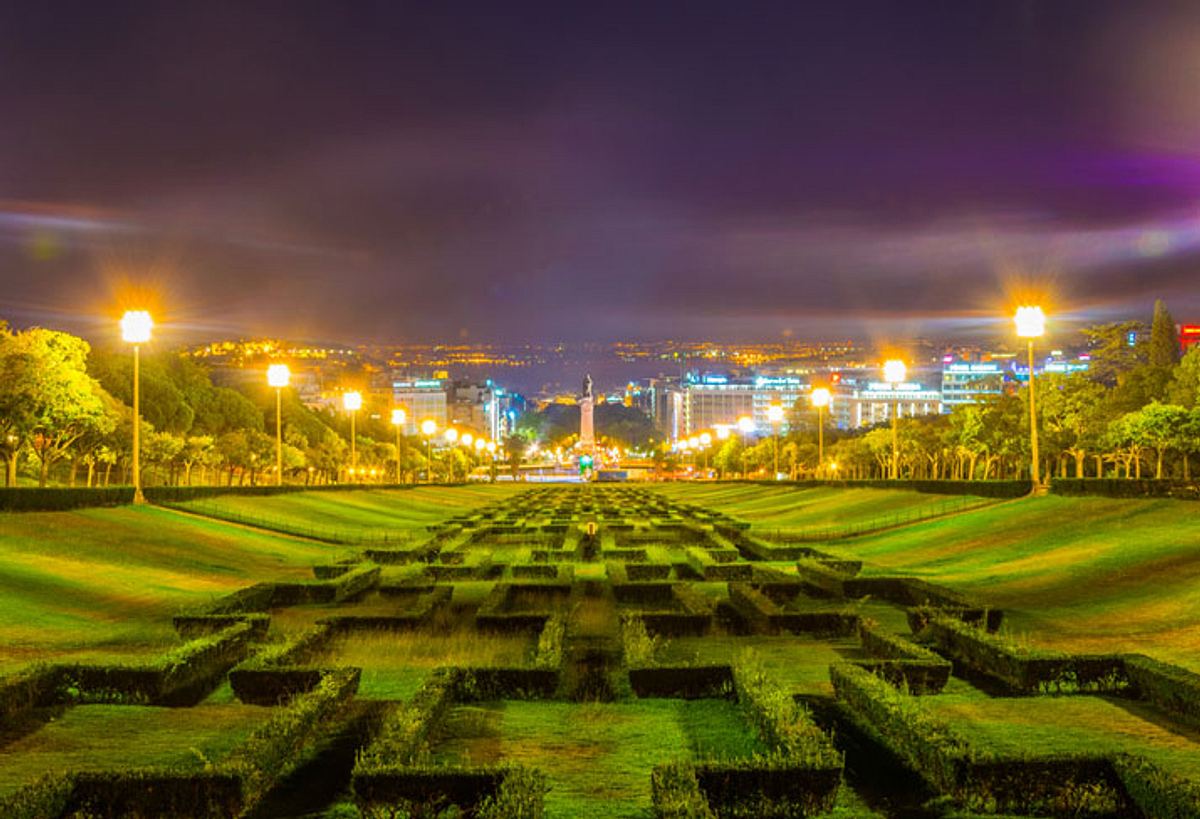 Blick aus dem Parque Eduardo VII.