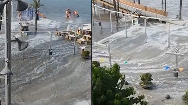 Mini-Tsunami auf Mallorca - Foto: Facebook / LADbible