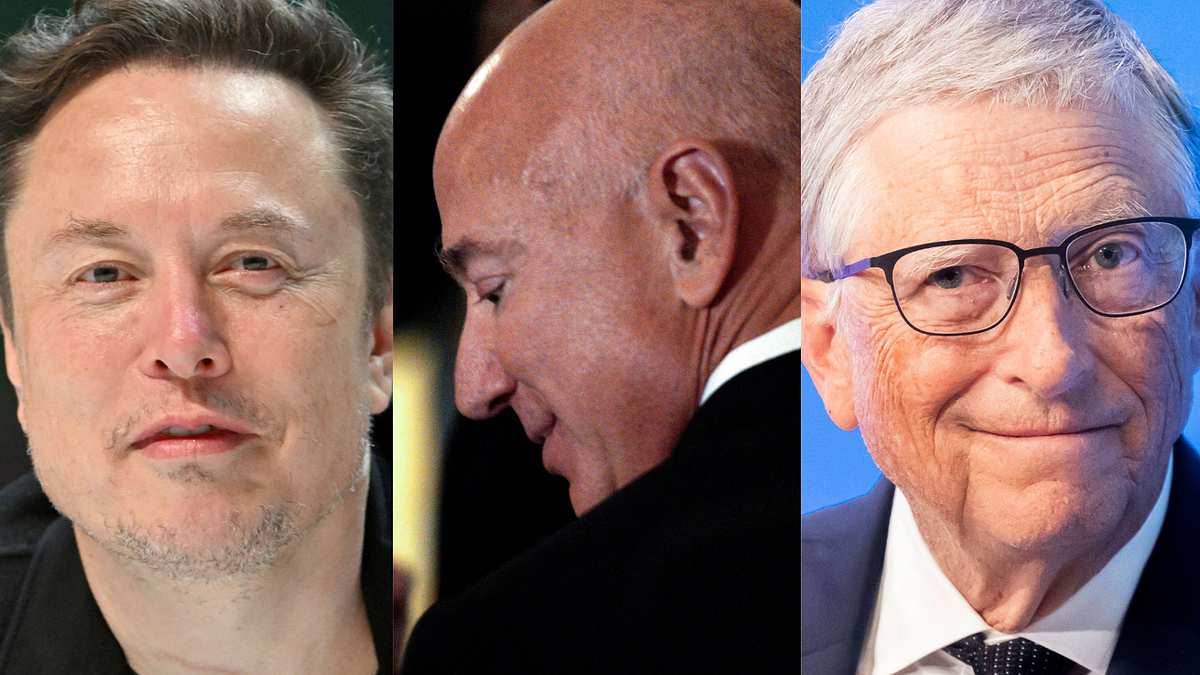 Elon Musk, Jeff Bezos, Bill Gates