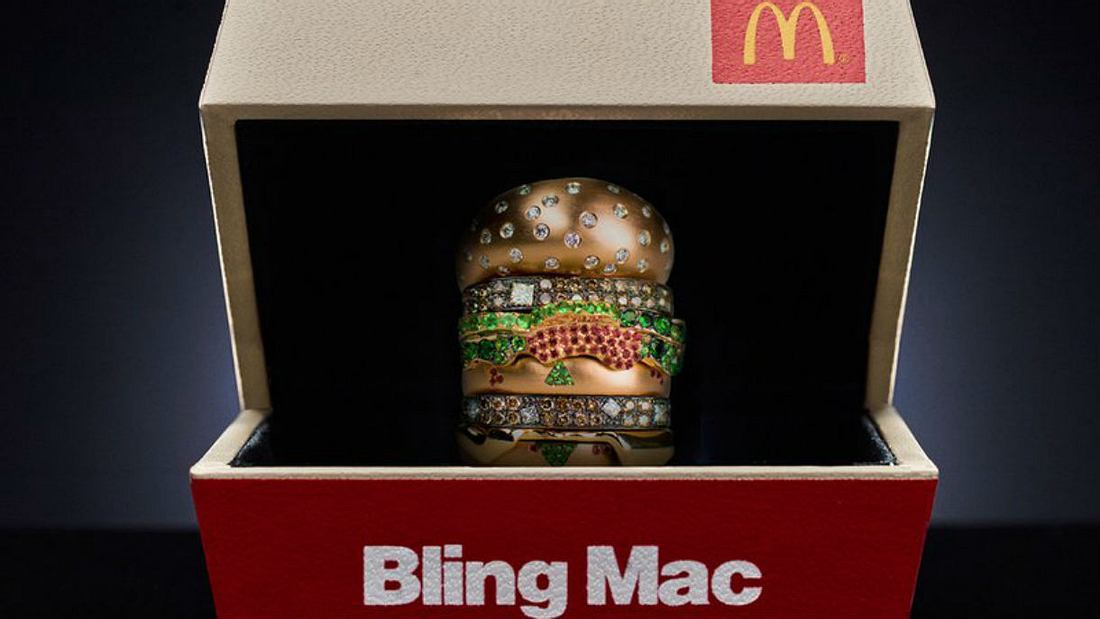Bling Mac: McDonald's verlost Ring aus Gold und Diamanten