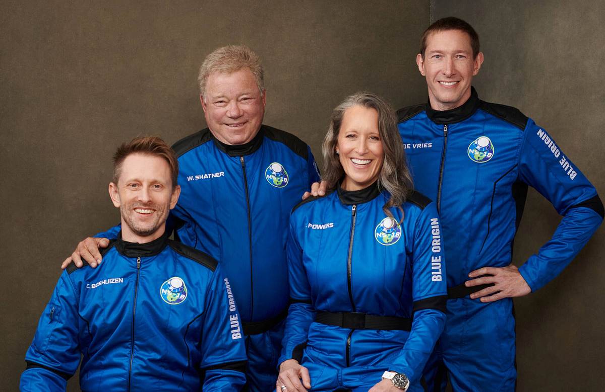 Blue-Origin-Crew mit William Shatner