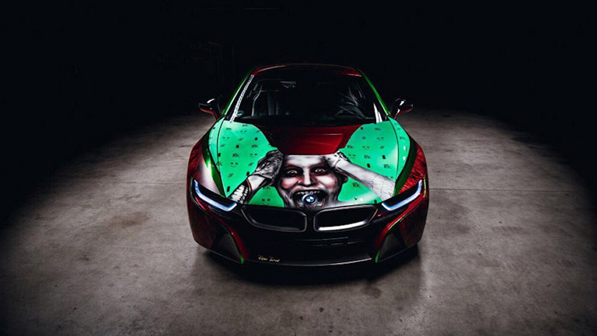 Joker-Design: Dieser BMW i8 ist was für echte Schurken