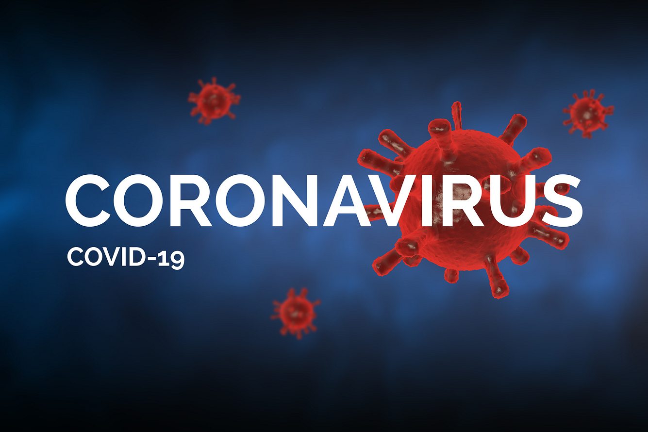 Brisant: Auch Rückkehrern aus deutschen Corona-Risikogebieten droht Quarantäne Coronavirus- und COVID-19-Schrift vor blauem Hintergrund mit Virus-Grafiken