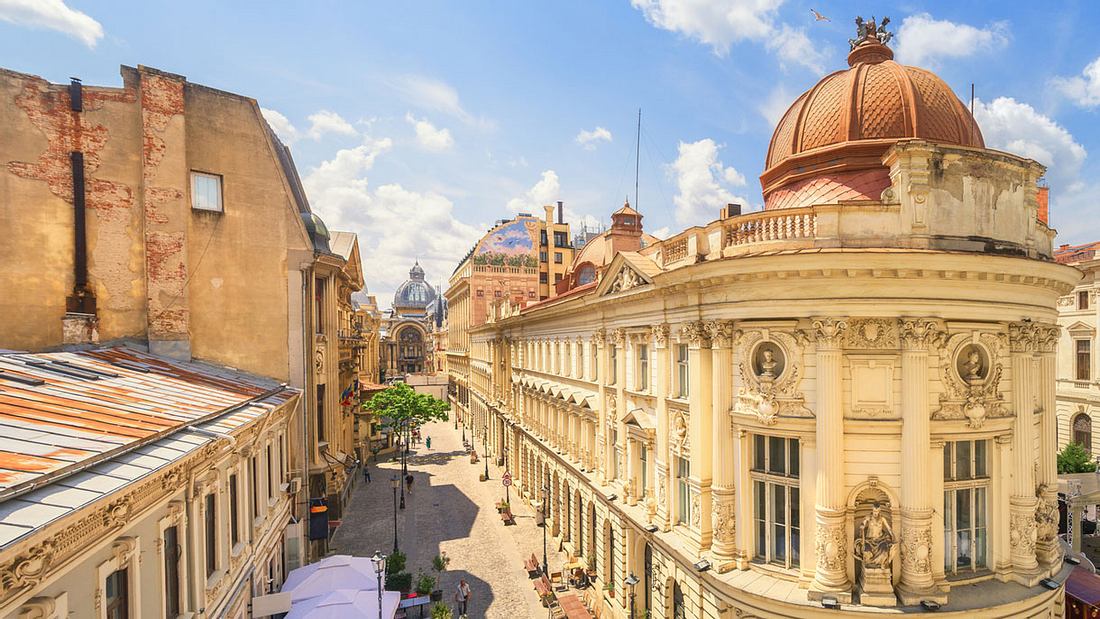 Die Altstadt Bukarests wird auch Paris des Ostens genannt. Altstadt
