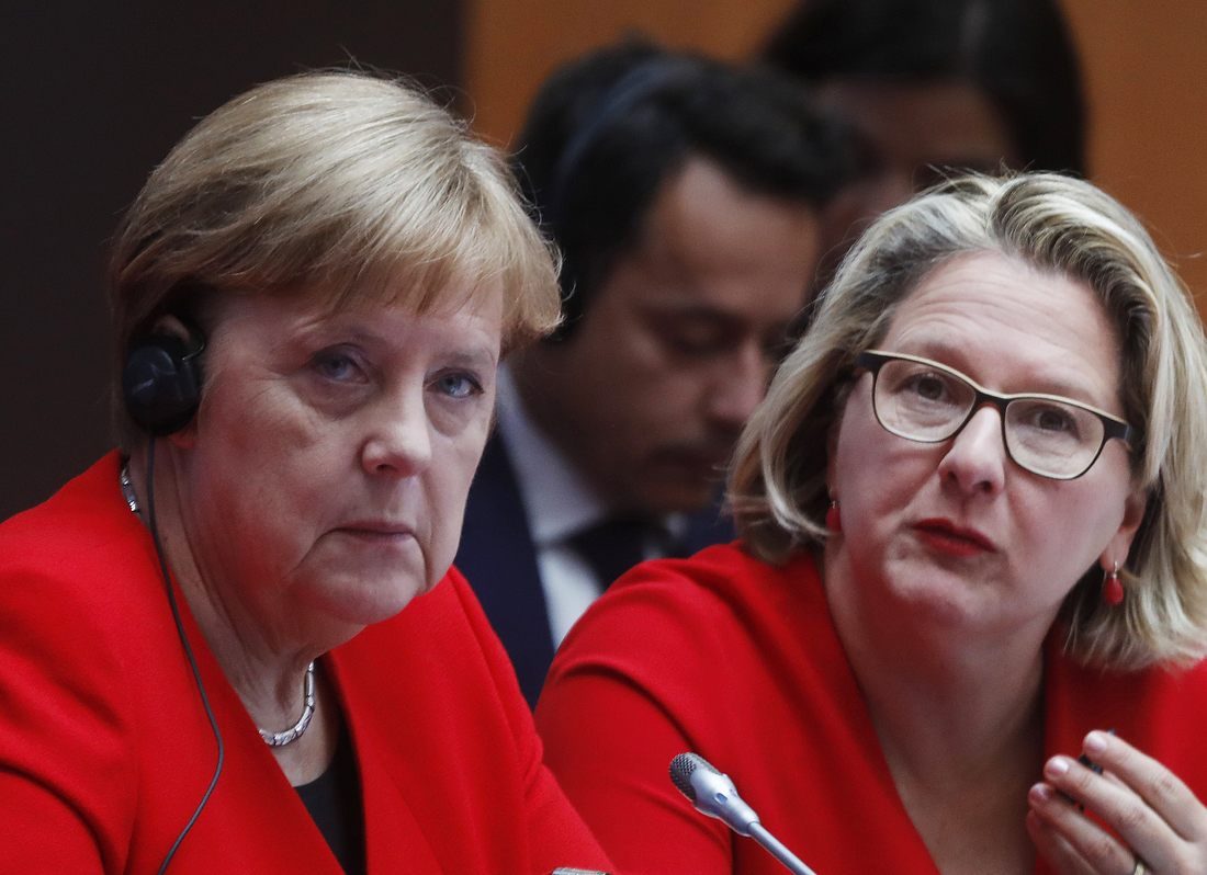Bundesregierung will Streaming-Qualität drosseln Angela Merkel, Svenja Schulze