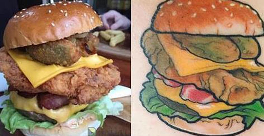 Dieses Burger-Restaurant bietet Kunden, die sich ein Burger-Tattoos stechen lassen, Gratis-Burger für den Rest ihres Lebens an