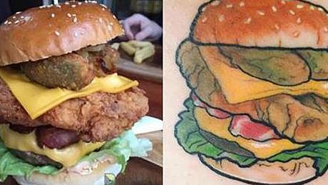 Dieses Burger-Restaurant bietet Kunden, die sich ein Burger-Tattoos stechen lassen, Gratis-Burger für den Rest ihres Lebens an - Foto: Instagram/BurgerLove_Aus