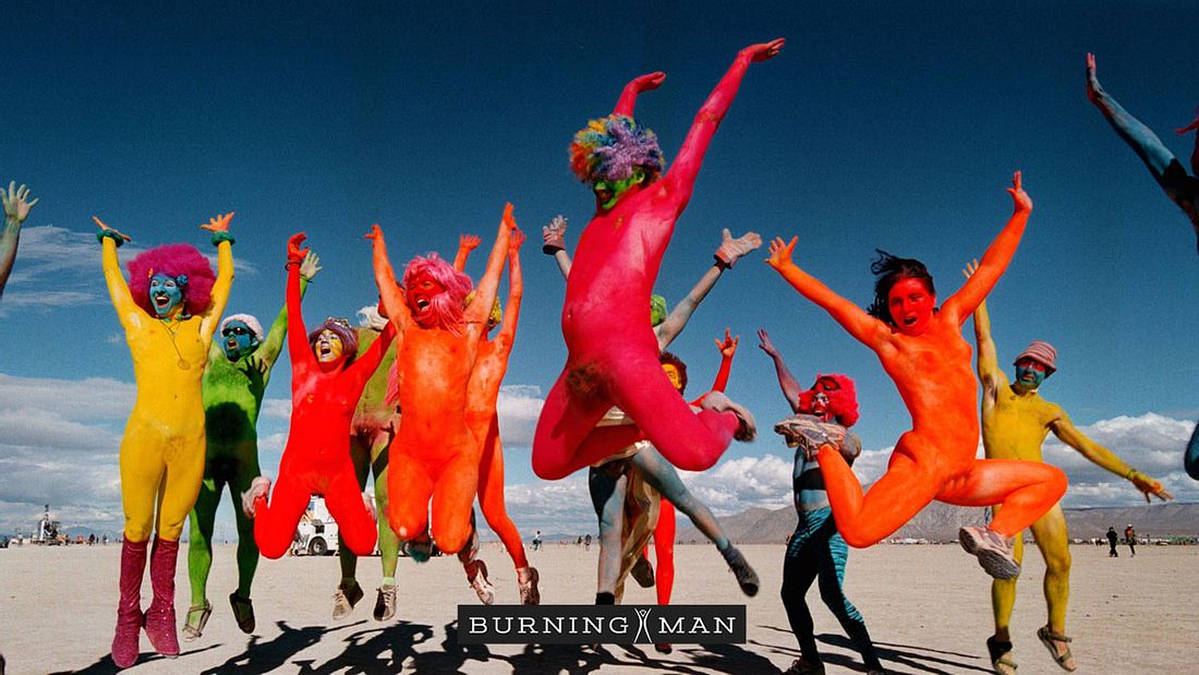 Burning Man-Festival in Nevada. Burning Man-Festival in Nevada.