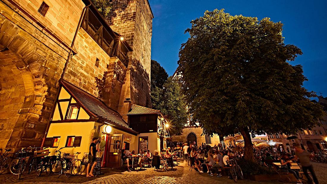Cafe Wanderer in Nürnberg. Cafe Wanderer in Nürnberg.