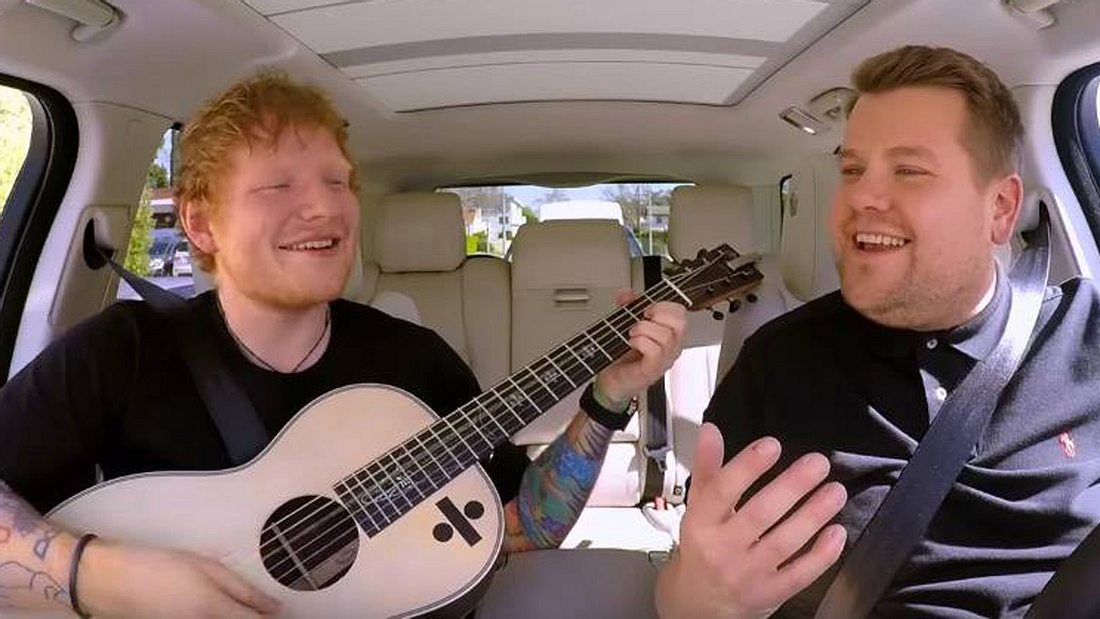 Carpool-Karaoke mit Ed Sheeran singt mit James Corden 