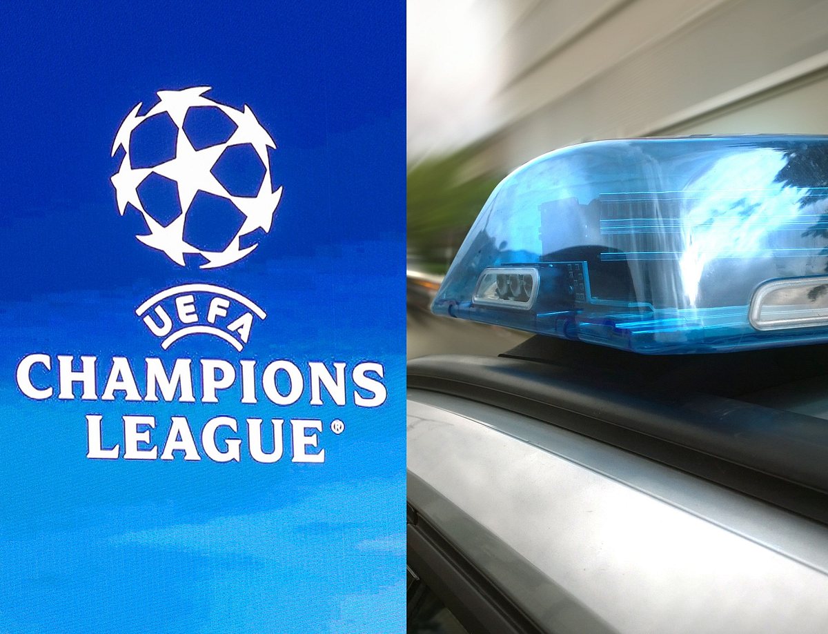 Champions-League-Logo, Streifenwagen