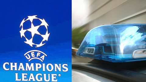 Champions-League-Logo, Streifenwagen - Foto: MAGO / osnapix, iStock/deepblue4you