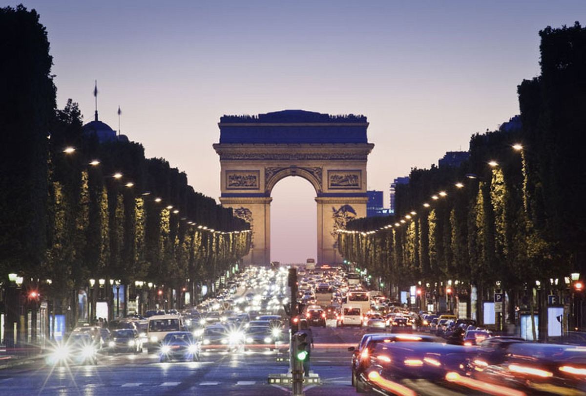 Champs Elysees in Paris.