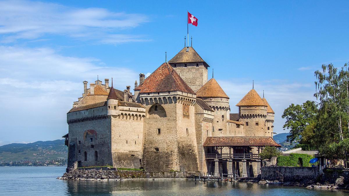 am Genfer See das Chateau de Chillon