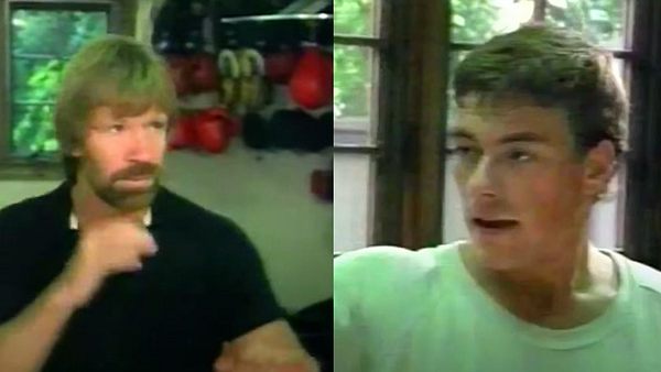 Chuck Norris und Jean-Claude Van Damme - Foto: YouTube / Jean-Claude Vandammelibrary