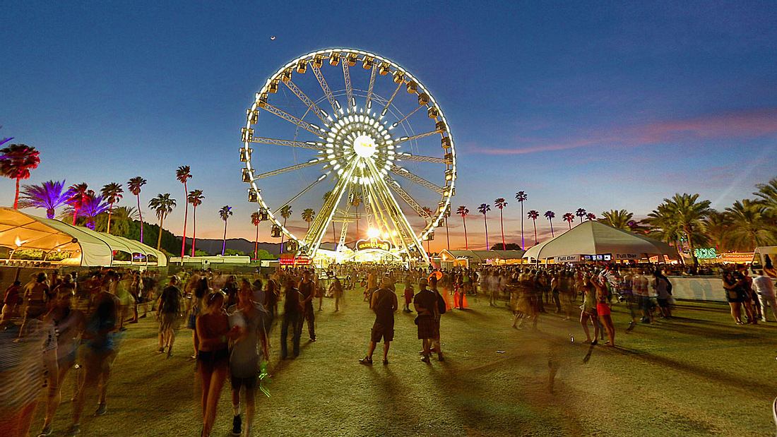 Das Coachella Festival in Kalifornien.