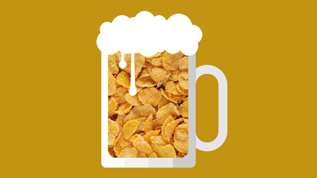Bier aus Kellogs Cornflakes Frosties Bier aus Kellogs Cornflakes Frosties
