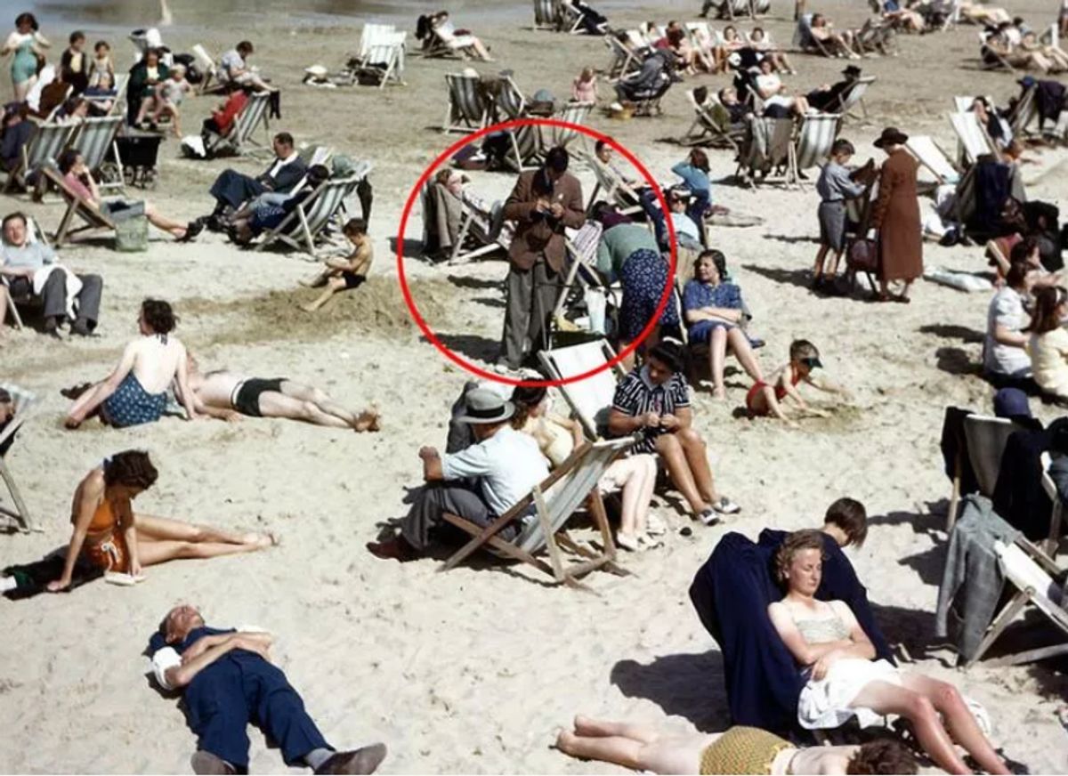 Cornwall: Strandfoto von 1943