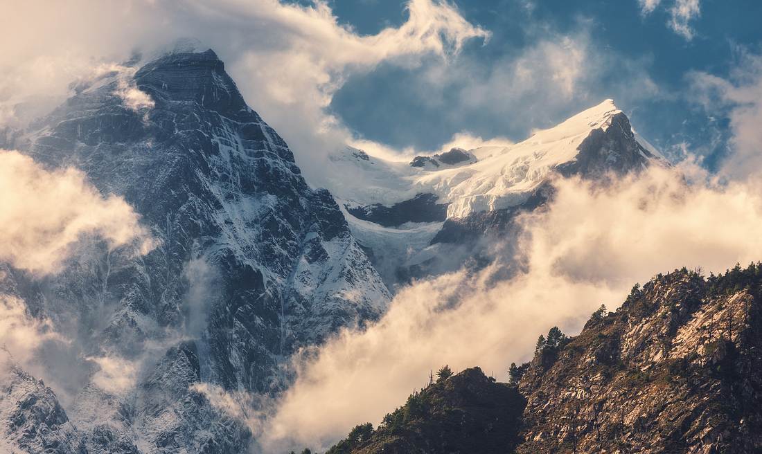 Das Himalaya-Gebirge in Nepal Das Himalaya-Gebirge in Nepal