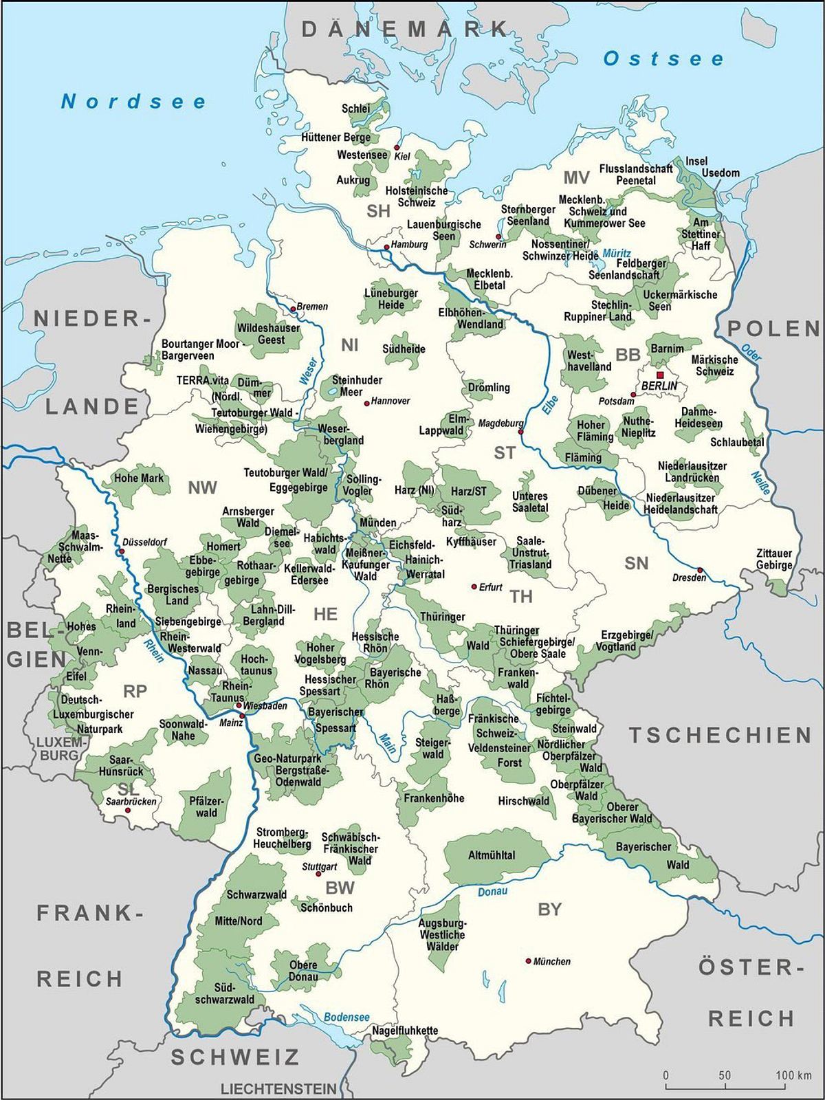 Natur- und Nationalparks in Deutschland