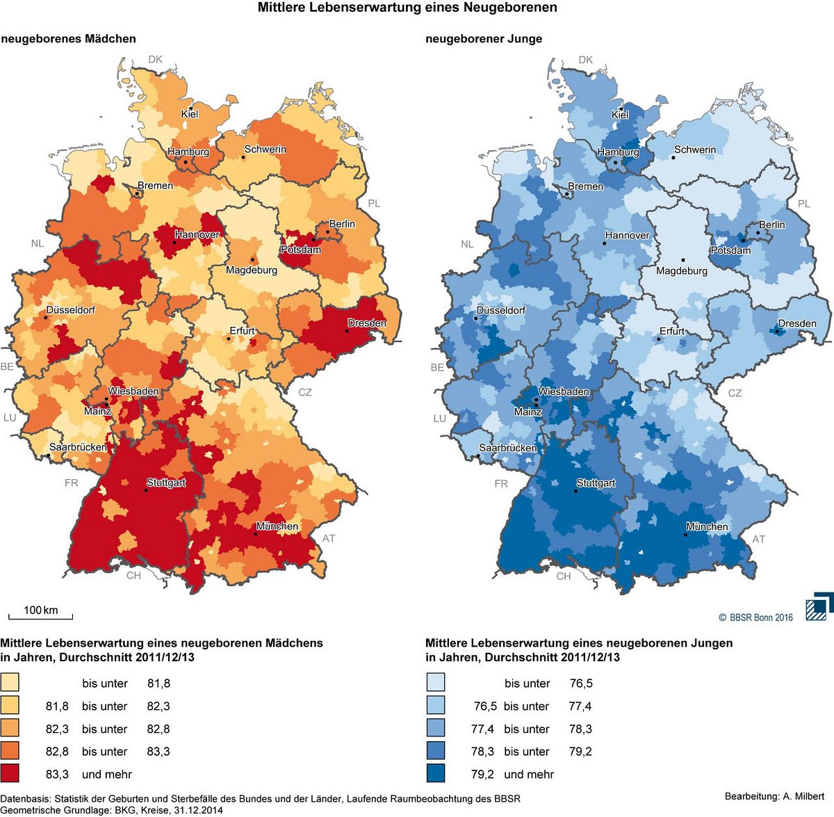 Lebenserwartung in Deutschland