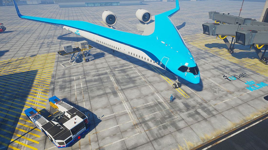Das Flying-V wird im niederländischen Delft entwickelt. Das Flying-V wird im niederländischen Delft entwickelt.