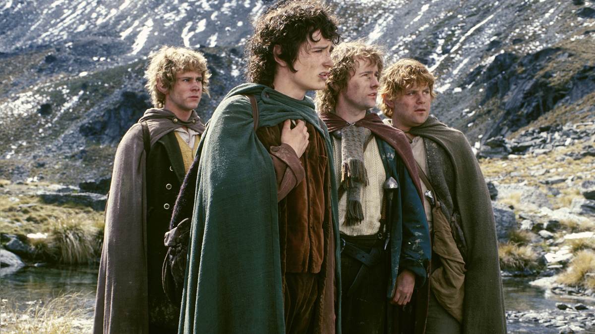 Die vier Hobbits in Der Herr der Ringe