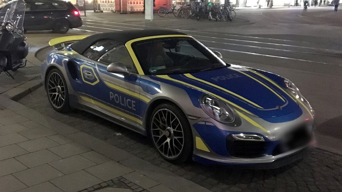 Der Münchener Polizei-Porsche