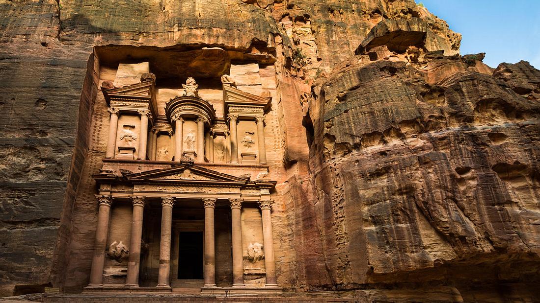 Der Tempel Al-Khazneh in Jordanien Der Tempel Al-Khazneh in Jordanien
