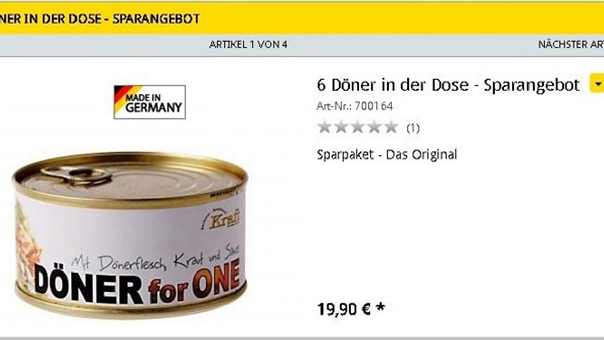 Doener for One: Doener in der Konservendose