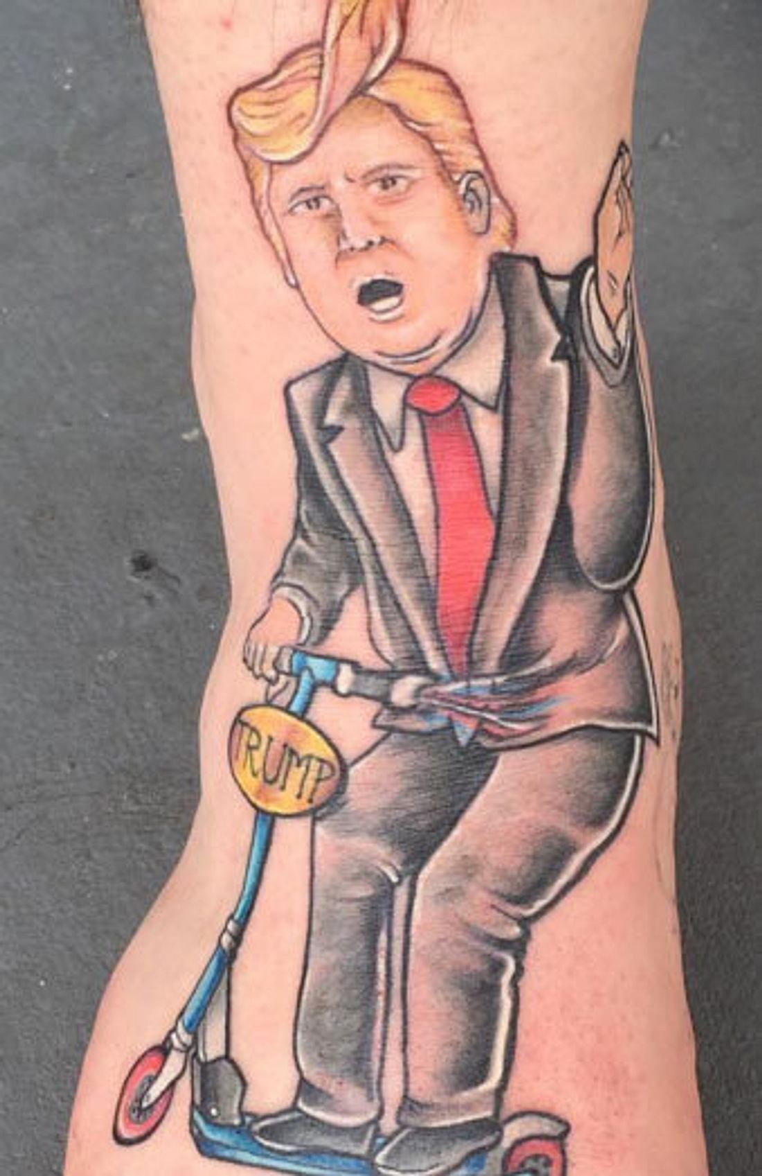 Ein Donald-Trump-Tattoo