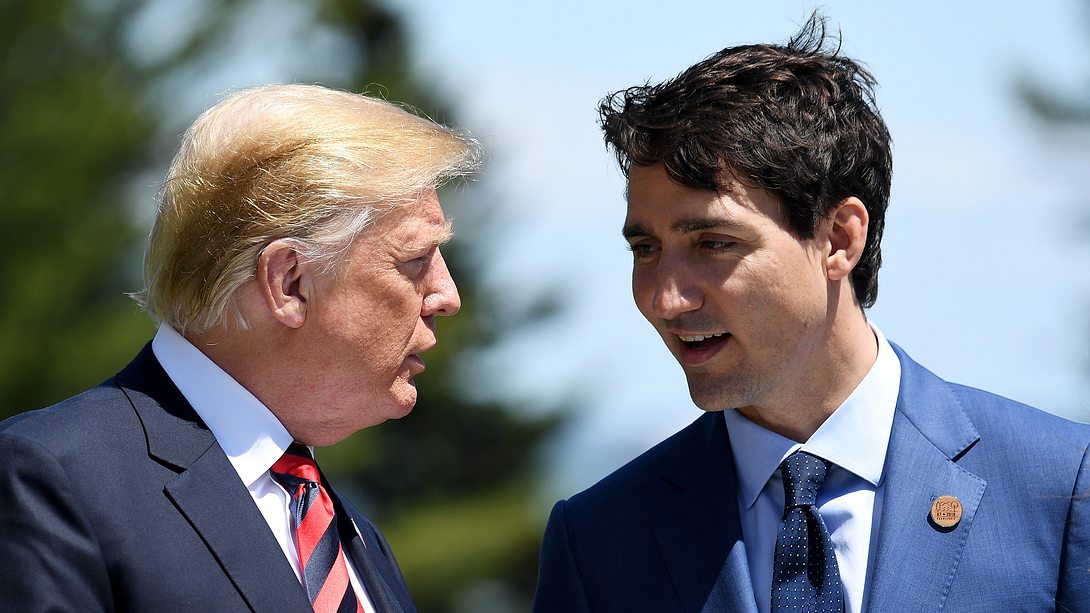 Donald Trump und Justin Trudeau - Foto: Getty Images / Leon Neal