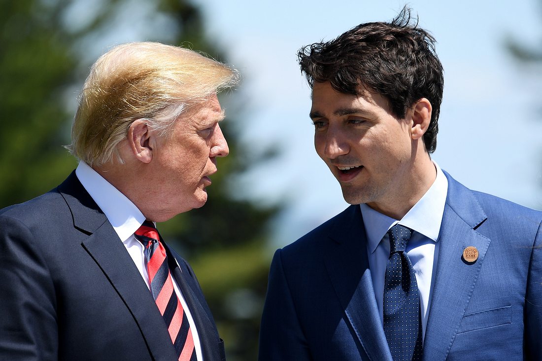 Donald Trump und Justin Trudeau