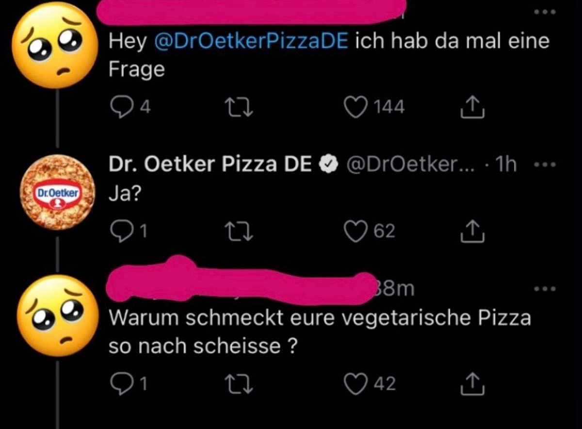 Twitter-Diss von Dr. Oetker